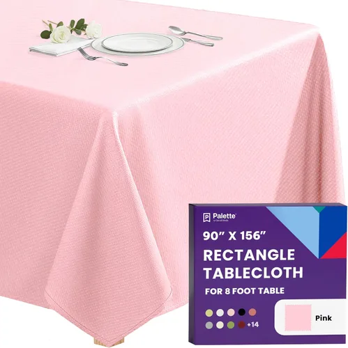 Miniatura 87 de Gee Di Moda - Mantel rectangular de 60 x 84 pulgadas – Mantel rectangular de poliéster lavable para mesa de 5 pies