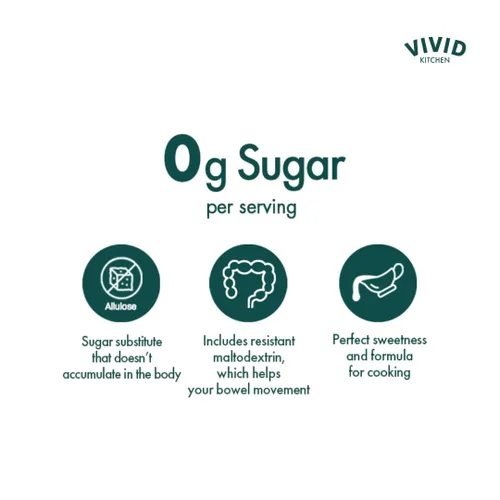 Miniatura 4 de VIVID KITCHEN Jarabe de alulosa cetogénica, 12.8 onzas líquidas (paquete de 2), alulosa, edulcorante cero calorías con sabor limpio, sustituto