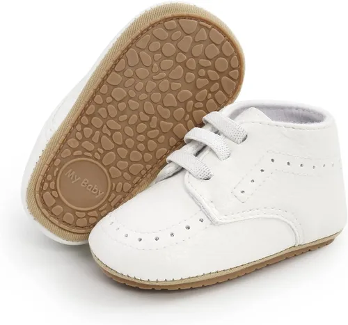 Casazoe Zapatos Oxford de piel sintética para bebés, niños y niñas, mocasines de boda, zapatos de vestir para bautismo para niños pequeños, zapatos