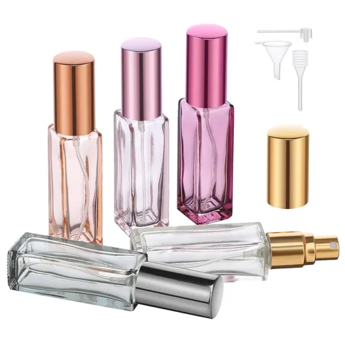 Miniatura 14 de Segbeauty Mini Botella Atomizador de Perfume Portátil, 5 piezas de botellas de spray de colonia recargables vacías, botella de perfume de vidrio