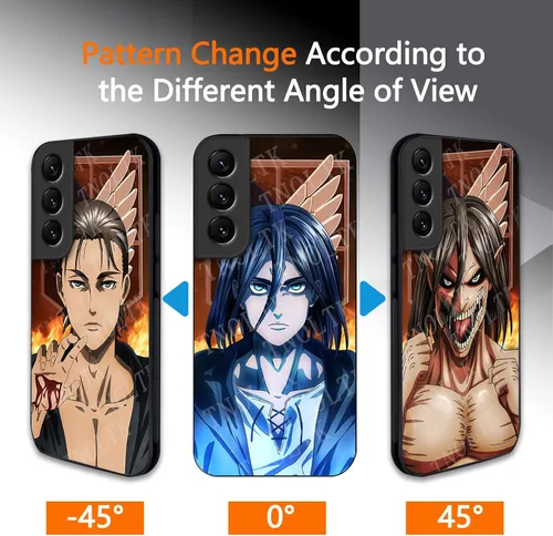 Miniatura 2 de Funda 3D Anime Motion para Samsung Galaxy S22 de 6.1 pulgadas, a prueba de golpes, suave, antiarañazos, manga cambiable, compatible con Samsung