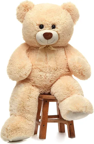 Miniatura 16 de Toys Studio - Adorable oso de peluche gigante, de 36 pulgadas, color gris, felpa suave, para novias y niñas Azul