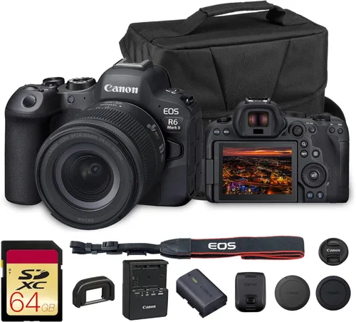 Miniatura 13 de Kit de cámara sin espejo Canon EOS R6 Mark II con lente RF de 24-105 mm f/4 24.2MP de fotograma completo, 4K 60fps, Dual Pixel CMOS AF II