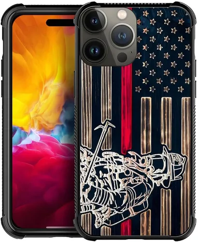 Miniatura 16 de DAIZAG Funda compatible con iPhone 15, protección completa, a prueba de golpes, antiarañazos, funda de poliuretano termoplástico para hombre