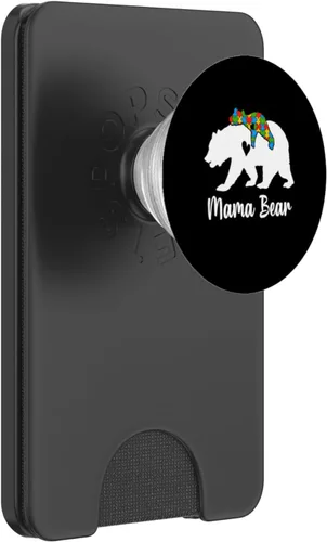 Miniatura 8 de Mama Bear Love Support Autism Awareness Bear Family PopSockets Adhesive PopGrip