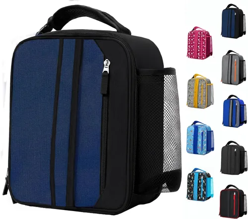 Miniatura 22 de Expandable(18cans) Lunch Box Insulated Cute Cartoon Lunch bag for Kids Boys Grils Toddler Teens Portable Lightweight Small Lunchbox With Shoulder