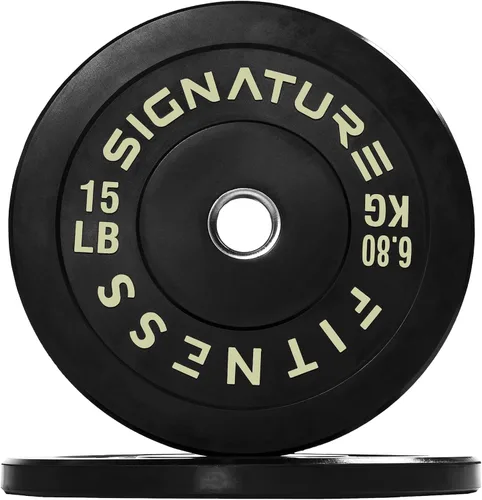 Miniatura 19 de Juego de placas olímpicas de amortiguación Fitvids, placas de peso de 2" para entrenamiento de fuerza y levantamiento de pesas, París o juego