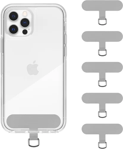 Miniatura 9 de Lengüeta universal para teléfono celular sin adhesivo, paquete de 5 piezas de repuesto para correa de teléfono, parche de cordón de seguridad