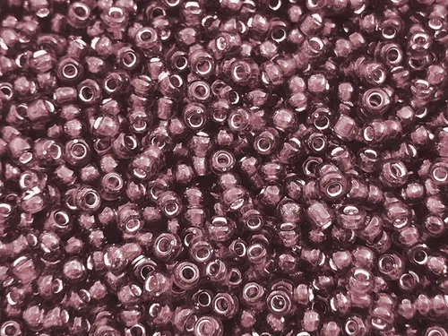 Miniatura 35 de Granos de semillas de vidrio checo grandes: 6/0 1.41 oz / 1.4 oz (morado claro opaco)