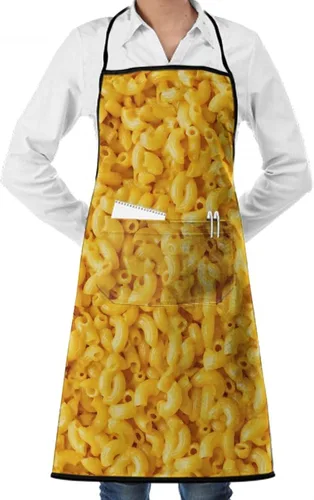 Miniatura 34 de Delantal de cocina para hombres y mujeres, ajustable con bolsillos, delantal de chef