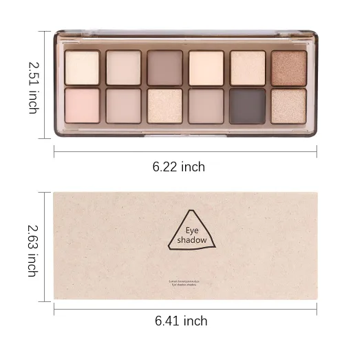 Miniatura 6 de AMY'S DIARY Paleta de sombras de ojos nude de 12 colores para looks versátiles del día a la noche - Mezclable, de larga duración y altamente 20