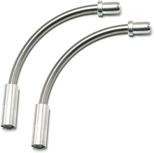 2 unids bicicleta bicicleta V tubo de freno V-freno fideos lineal tire cable guía manguera 90 grados bicicleta freno piezas