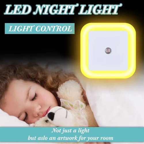 Miniatura 5 de Hortsun Paquete de 24 Luces Nocturnas LED que se Enchufan a la Pared con Sensor Inteligente de Oscuridad Automático, Luces Enchufables Automáticas