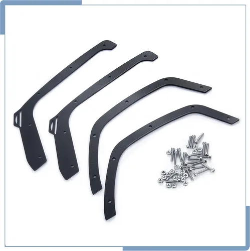 Miniatura 6 de Acero inoxidable RC Fender Flares Eliminar para 1/10 Escala RC Crawler Car SCX10 III Actualizaciones JLU AXI03007 Accesorios