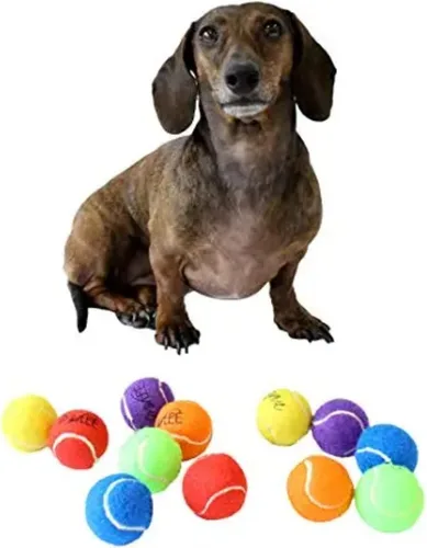 Miniatura 5 de Midlee Pelotas de tenis para perros XS de 1.5 pulgadas, paquete de 12 (sólidas, 1.5 pulgadas)