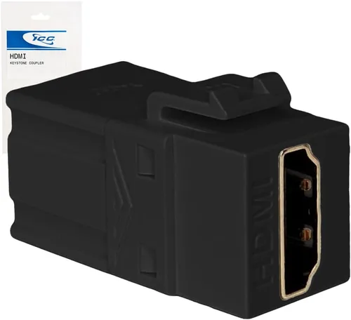 ICC Acoplador modular HDMI en estilo HD, negro, individual