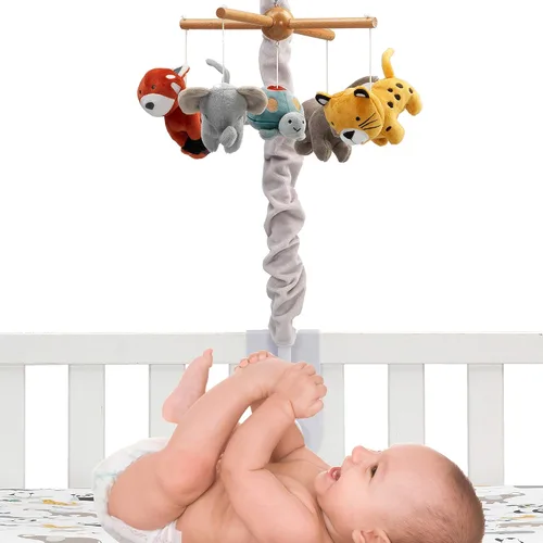 Miniatura 2 de Lambs & Ivy Wild Life Musical Baby Nursery Cuna móvil - Protege a los animales