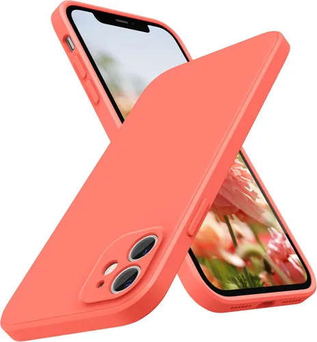 Miniatura 31 de SURPHY Diseño para iPhone 11 con protección de cámara, diseño delgado de borde recto, funda de silicona líquida para iPhone 11 de 6.1 pulgadas, negro