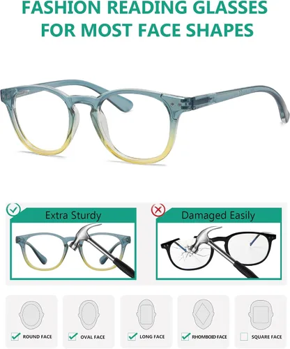 Miniatura 45 de Eyekepper Paquete de 5 lentes de lectura para mujer (uno para cada color, +0.00)