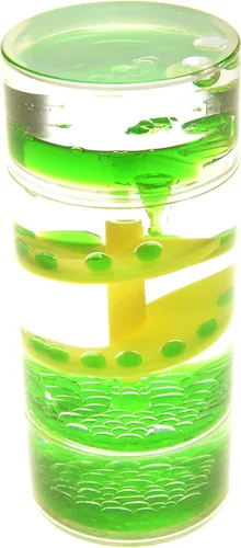 Miniatura 4 de PowerTRC Cilindro líquido de movimiento burbujeador, temporizador de juguete sensorial líquido, juguete de escritorio calmante y relajante, ayuda