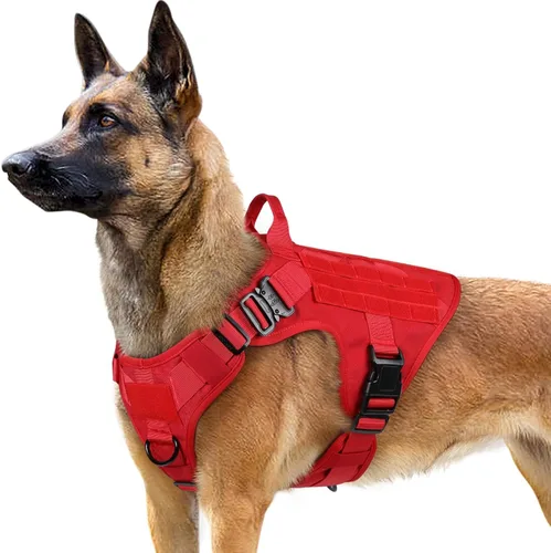 Miniatura 22 de rabbitgoo - Arnés táctico para perros pequeños, arnés resistente para mascotas con asa, chaleco de servicio sin tirones para razas pequeñas, chaleco