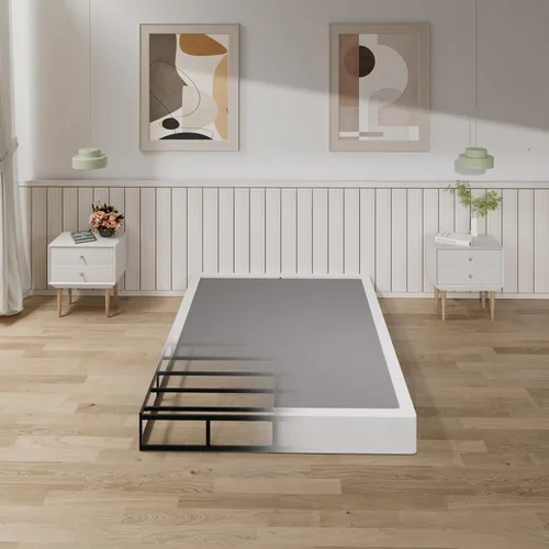Miniatura 18 de Tyndall 10 Inch Twin Box Spring, Heavy Duty Metal Box Spring for Twin Size Bed Mattress Foundation with Fabric Cover, Noise-Free, Non Slip, Easy