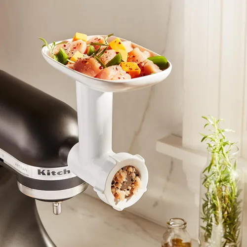 Miniatura 4 de KitchenAid Accesorio grande para bandeja de alimentos para batidora de pie KitchenAid KSMFT, color blanco