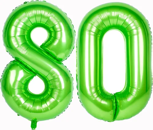 Miniatura 82 de Globo gigante de helio de 40 pulgadas, número 0 rojo, de poliéster, película de aluminio, 0-9, para niña y niño, autoinflable, dígito cero