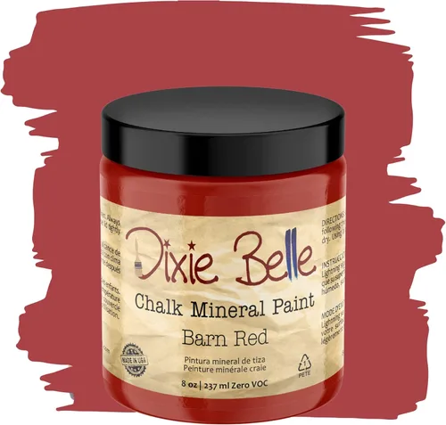 Miniatura 363 de Dixie Belle Paint Company - Pintura con acabado de tiza para muebles, color negro (Caviar), 1 galón, 128 fl oz, pintura mineral color rosa intenso