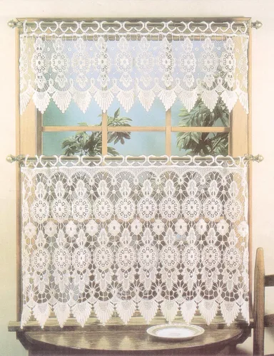 Miniatura 6 de Cortina de Medallón Macramé de Today's Curtain 30 cm, Color Écru, 89 cm x 30 cm