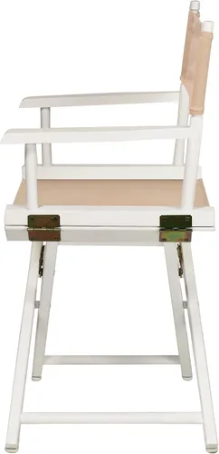 Miniatura 7 de Casual Home - Silla de director de 18.0 in, marco blanco con lona marrón
