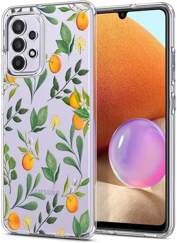 Miniatura 18 de Unov Funda diseñada para Galaxy A32 5G, funda transparente con [patrón antideslizante en relieve], protección delgada a prueba de golpes