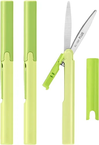 Miniatura 13 de PLUS Tijeras estilo bolígrafo antiadherentes compactas TSA Twiggy con funda, carbón Gris antracita