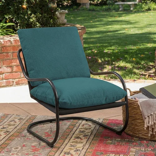 Miniatura 13 de Peace nest Silla decorativa moderna, sillón tapizado suave con marco de metal resistente, cómoda silla de descanso para sala de estar, dormitorio