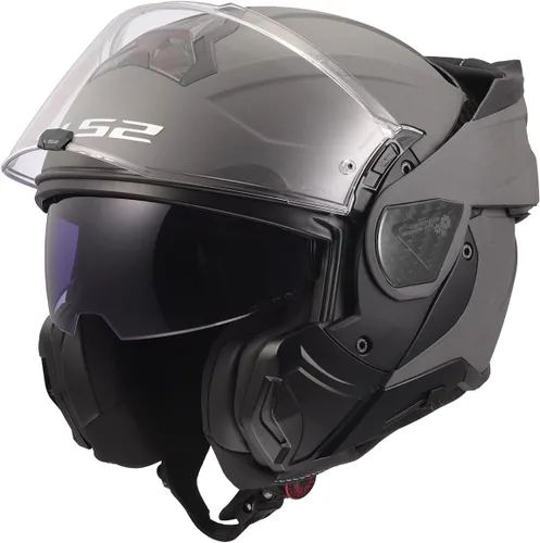 Miniatura 2 de Cascos LS2 Advant II - Casco modular para motocicleta con protector solar (Gris hormigón mate - Talla L)