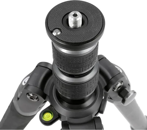 Miniatura 8 de Vanguard VEO3T204ABP Trípode de viaje de aluminio con cabeza de bola, mango extraíble y zapata rápida con soporte integrado para teléfono inteligente