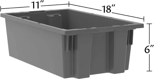 Miniatura 2 de Akro-Mils 35180 Contenedor de almacenamiento de plástico nido y apilable y bolsa de distribución