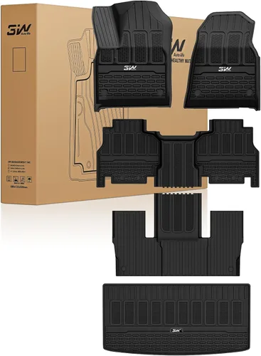 Miniatura 10 de 3W Forro de carga de ajuste personalizado para Jeep Wrangler 4XE 2021 2022 2023 2024 2025 híbrido de 4 puertas (No JL ni JK), tapete de maletero