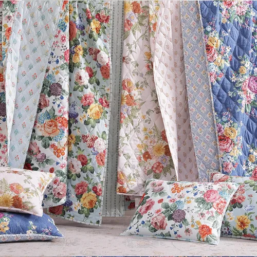 Miniatura 8 de WRENSONGE Juego de edredón floral tamaño Queen, colcha reversible de 3 piezas, ligera, suave, juego de ropa de cama con costuras de diamante