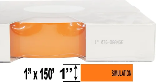 Miniatura 23 de Universal Personalización de camión de rayas sólidas de una pulgada - TFX 0116002-1" x 150' - 002 - Verde vibrante
