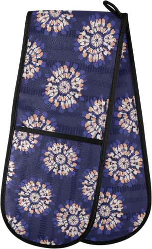 Miniatura 22 de ZZXXB Spring Bird - Guantes de cocina dobles con diseño floral de mariposa, resistentes al calor, antideslizantes, extra largos de 7 x 35 pulgadas
