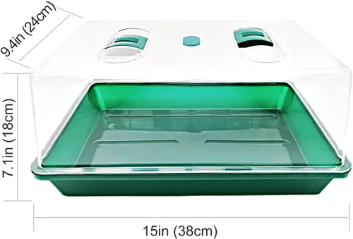 Miniatura 7 de Propagador con cúpulas de ventilación de humedad,Bandeja de cultivo resistente Mini invernadero para plántulas,Clones
