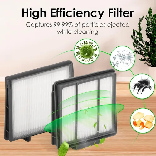 Miniatura 2 de (8 piezas) Filtro HEPA compatible con Shark AV752 AV753 AV751 R85 RV850 RV850WV S87 RV851WV RV761 RV700_N RV720_N RV750_N, kit de accesorios