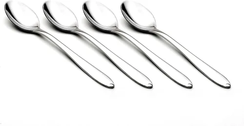 Miniatura 2 de Cuisinox Juego de cucharas de cubiertos de acero inoxidable con patrón alfa, 4 cucharaditas