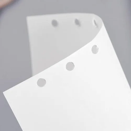 Miniatura 4 de Papel de repuesto A6 en blanco, 100 hojas/200 páginas, hojas sueltas para carpetas personales Filofax, 6 agujeros perforados, páginas blancas