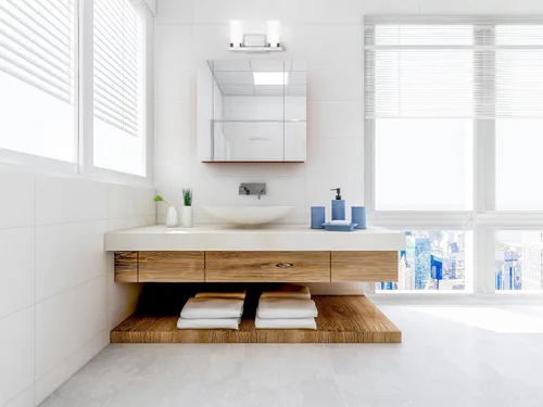 Miniatura 2 de Canarm IVL429A02CH Milo - Lámpara de tocador de baño con 2 luces, cromada