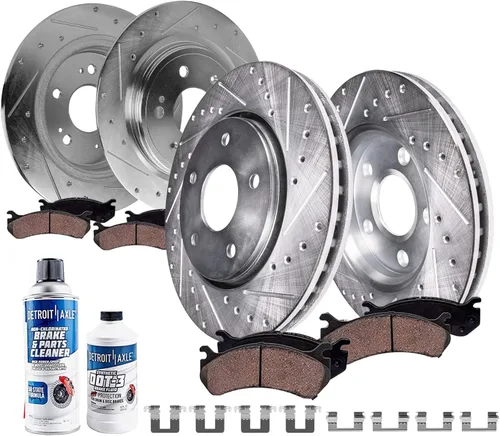 Miniatura 31 de Detroit Axle - Kit de freno delantero para Nissan Altima Sentra 07-10, repuesto de pastillas de freno de cerámica de freno de disco 2007 2008 2009
