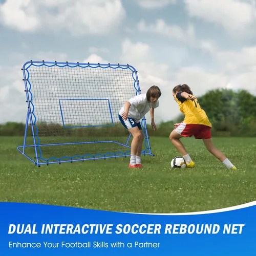 Miniatura 8 de Soccer Baseball Rebounder Net, Soccer Goal Net, Volleyball Softball Rebound Pitchback Net Quick-Switch Angle Training for Control, Passing Practice