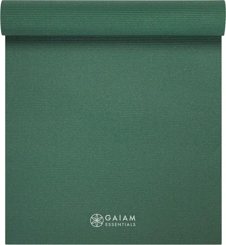 Miniatura 9 de Gaiam Essentials 1/4" Thin (6mm) Yoga & Pilates, Fitness & Exercise Mat with Easy-Cinch Carrier Strap Cusion Support For Fitness and Gym Workouts