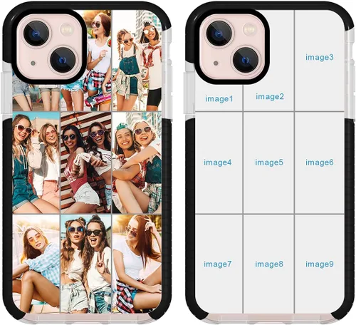 Miniatura 8 de Funda de teléfono personalizada para iPhone 13 personalizada con collage de múltiples imágenes, funda resistente a los arañazos, a los golpes, funda